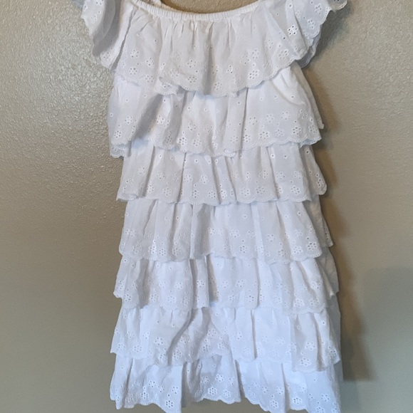 Show Me Your Mumu Lucy white eyelet ruffle mini dress size S - Picture 5 of 7